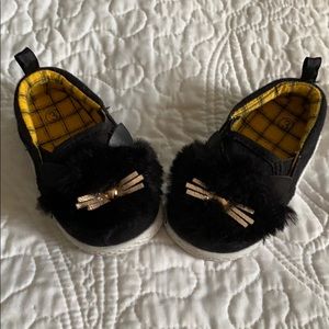 Faux Fur Kitty Cat Sneakers